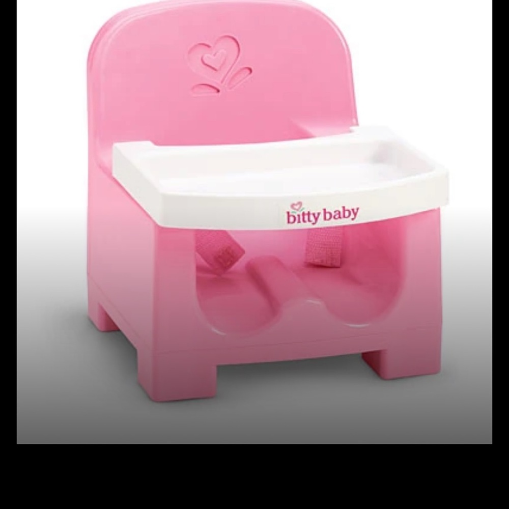 Bitty Baby American girl  Pink Doll High Chair with White Tray